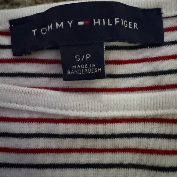 Tommy Hilfiger Red and Black Striped Shirt - Picture 2 of 2